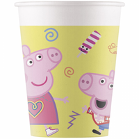 Gele Peppa Pig Feestbekers (8st)