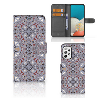 Samsung Galaxy A73 5G Bookcase Flower Tiles - thumbnail