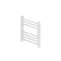 Designradiator BWS Vertico Multirail 36x40 cm Wit Zij-Onderaansluiting