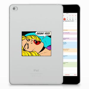 Apple iPad Mini 4 | Mini 5 (2019) Leuke Siliconen Hoes Popart Oh Yes