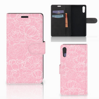 Sony Xperia XZ | Sony Xperia XZs Hoesje White Flowers