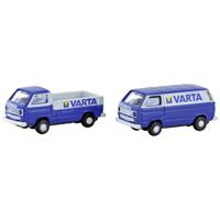 Minis by Lemke LC4345 N Auto Volkswagen Set van 2 stuks T3 Varta - thumbnail