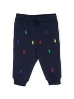 Ralph Lauren Kids pantalon à motif Polo Pony - Bleu - thumbnail