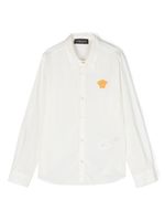 Versace Kids chemise en coton à motif Medusa brodé - Blanc - thumbnail