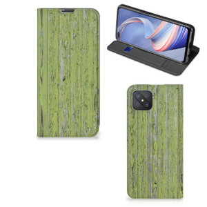 OPPO Reno4 Z 5G Book Wallet Case Green Wood