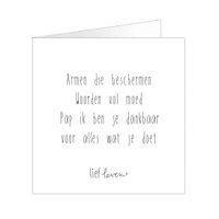 Wenskaart • Armen die beschermen