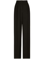 Dolce & Gabbana pantalon palazzo à plis marqués - Noir