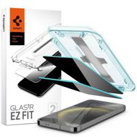 Samsung Galaxy S24 Spigen Glas.tR Ez Fit Privacy Glazen Screenprotector - 9H - 2 St. - thumbnail