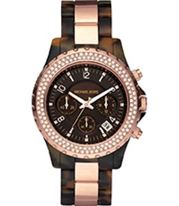 Horlogeband Michael Kors MK5416 Kunststof/Plastic Bruin 20mm