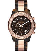 Horlogeband Michael Kors MK5416 Kunststof/Plastic Bruin 20mm - thumbnail