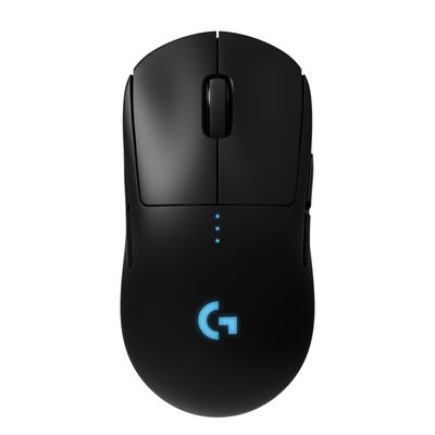 Logitech G Pro Gaming-muis USB Optisch Zwart 8 Toetsen 16000 dpi Verlicht, Verwisselbaar zijpaneel, Afneembare kabel