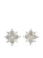 Christian Dior Pre-Owned boucles d'oreilles clips serties de strass (années 1990) - Argent