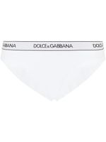 Dolce & Gabbana culotte taille-haute à logo - Blanc