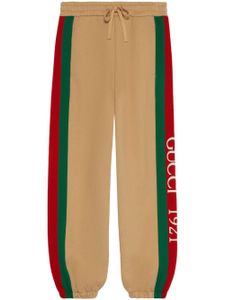 Gucci pantalon de jogging à logo brodé - Tons neutres