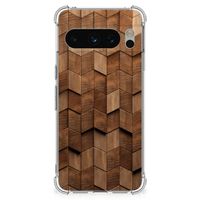 Stevig Telefoonhoesje voor Google Pixel 8 Pro Wooden Cubes - thumbnail