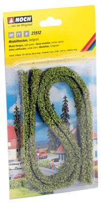 Noch 21512 H0/TT/N Modelheggen lichtgroen 15x8 mm, 2 stuks