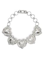 Bimba y Lola Halsketting met hart bedels - Zilver