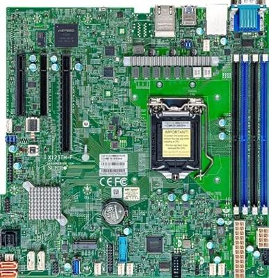 SUPERMICRO MBD-X12STH-F-B Micro-ATX Server Moederbord Intel C256 LGA 1200