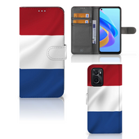 OPPO A76 | A96 Bookstyle Case Nederlandse Vlag - thumbnail