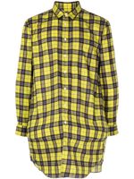 Comme des Garçons Homme Plus chemise en coton à carreaux - Jaune - thumbnail