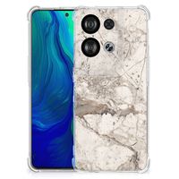 OPPO Reno8 Anti-Shock Hoesje Marmer Beige - thumbnail