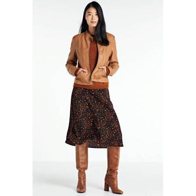 anytime imitatieleren bikerjack cognac