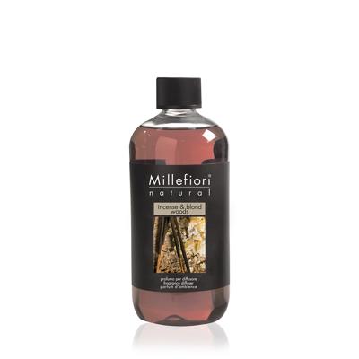 Millefiori Milano Navulling voor geurstokjes 500ml Incense & Blond Woods Millefiori Milano Navulling voor geurstokjes 500ml Incense & Blond Woods