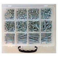 Bofix 214691 Doos assortiment 12 vaks Inbusbouten verzinkt - thumbnail