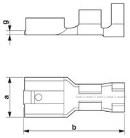 Phoenix Contact 3240159 Platte stekker (female) Insteekbreedte: 6.3 mm Insteekdikte: 0.8 mm 180 ° Ongeïsoleerd Metaal 100 stuk(s) - thumbnail