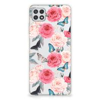 Samsung Galaxy A22 5G TPU Case Butterfly Roses - thumbnail