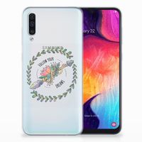 Samsung Galaxy A50 Telefoonhoesje met Naam Boho Dreams