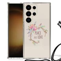 Samsung Galaxy S24 Ultra Stevig Bumper Hoesje Boho Text - thumbnail