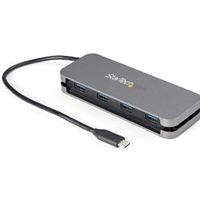 StarTech.com HB30CM4AB interface hub USB 3.2 Gen 1 (3.1 Gen 1) Type-C 5000 Mbit/s Zwart, Grijs - thumbnail