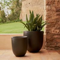 Kave Home plantenpot Aiguablava Ø56cm - Zwart - thumbnail