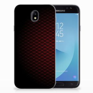 Samsung Galaxy J7 2017 | J7 Pro TPU bumper Geruit Rood