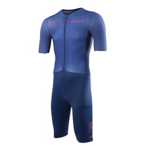 Zone3 Aeroforce X II trisuit korte mouw blauw heren L