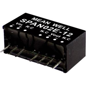 Mean Well SPAN02B-15 DC/DC-convertermodule 134 mA 2 W Aantal uitgangen: 1 x Inhoud 1 stuk(s)