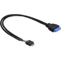 Delock 83791 Kabel USB 3.0 pin header female > USB 2.0 pin header male 45cm - thumbnail