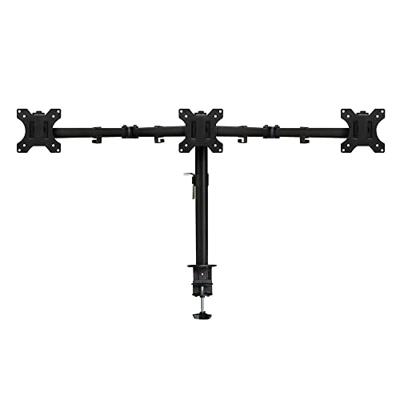 ACT AC8303 Monitor Arm 3 Monitoren tot 32 inch, VESA 75 tot 100mm, Hoogte Verstelbaar, 3-voudige Monitorbeugel Bureaubevestiging, Zwenkbaar 180° Kantelbaar 360° Roteren 360°, Gewicht Max. 8KG - zwart