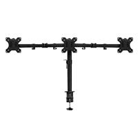 ACT AC8303 Monitor Arm 3 Monitoren tot 32 inch, VESA 75 tot 100mm, Hoogte Verstelbaar, 3-voudige Monitorbeugel Bureaubevestiging, Zwenkbaar 180° Kantelbaar 360° Roteren 360°, Gewicht Max. 8KG - zwart