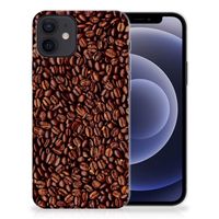 iPhone 12 | 12 Pro (6.1") Siliconen Case Koffiebonen - thumbnail