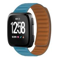 By Qubix - Compatible met Fitbit Versa 3/4 & Sense 1/2 - Siliconen Loop bandje - Indigo - Compatible fitbit bandje