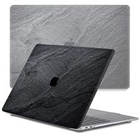 Lunso Geschikt voor MacBook Pro 16 inch (2019) cover hoes - case - Black Stone