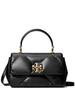 Tory Burch sac à main en cuir à motifs chevrons matelassé - Noir - thumbnail