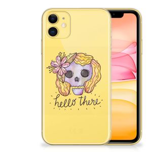 Silicone Back Case Apple iPhone 11 Boho Skull