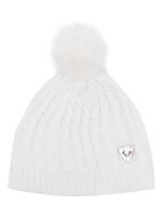 Rossignol bonnet Kitsi en maille torsadée - Blanc - thumbnail