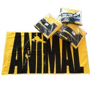 Animal Gym Towel Per Stuk Geel