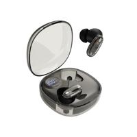 Mars Gaming MHIB2, Bluetooth 5.4 Oordopjes, Indringend Geluid, Ergonomisch Halftransparant en Ultracompact Ontwerp, 24 Uur Afspeeltijd, Draadloze Oordopjes met Oplaadcase en LED-indicator, Zwart​