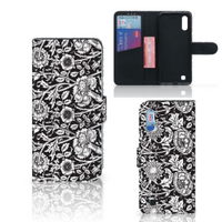 Samsung Galaxy M10 Hoesje Black Flowers