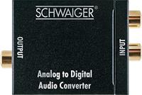 Schwaiger ADW100 513 audioconverter zwart (5 V, 1000 mA, 50 mm, 40 mm, 30 mm, 78 g)
